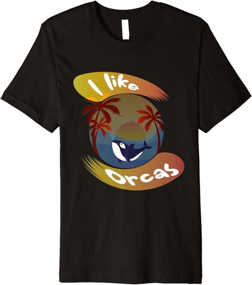 Killer Whale Ocean Lover Gift Idea Men Boys Kids Orca Premium T-Shirt