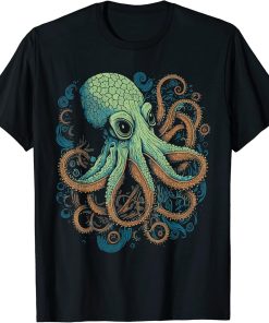 Beautiful Octopus Ocean Animal Lover Artistic Graphic T-Shirt