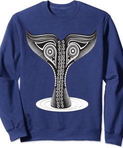 Whale Tail in Waves Orca Ocean For women men Gifts T-Shirt Sweatshirt