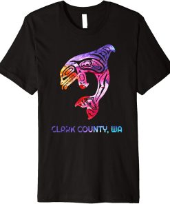 Clark County WA Native American Orca Killer Whale Premium T-Shirt